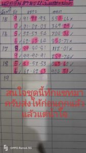 แนวทางหวยฮานอย 19/4/67 ชุดที่ 6