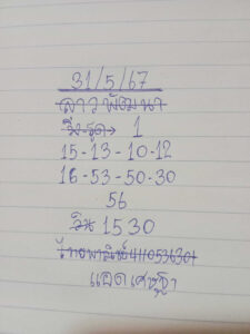 แนวทางหวยลาว 31/5/67 ชุดที่ 3