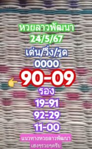 แนวทางหวยลาว 24/5/67 ชุดที่ 7