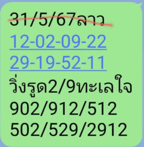แนวทางหวยลาว 31/5/67 ชุดที่ 7