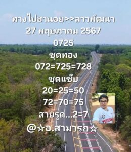 แนวทางหวยฮานอย 27/5/67 ชุดที่ 4