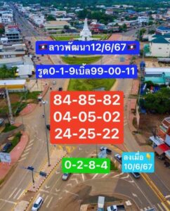 แนวทางหวยลาว 12/6/67 ชุดที่ 2