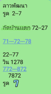 แนวทางหวยลาว 24/7/67 ชุดที่ 10