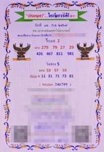 หวยเงินเทวดา 16/9/67