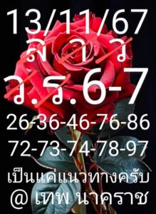แนวทางหวยลาว 13/11/67 ชุดที่ 1