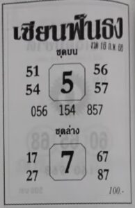หวยเซียนฟังธง 16/2/68