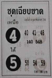 หวยชุดเฉียบขาด 16/2/68