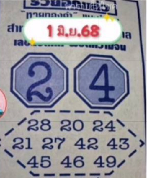เลขแปดทิศ 1/6/68