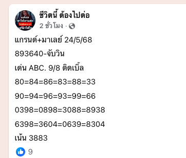 หวยมาเลย์ 24-5-68-9