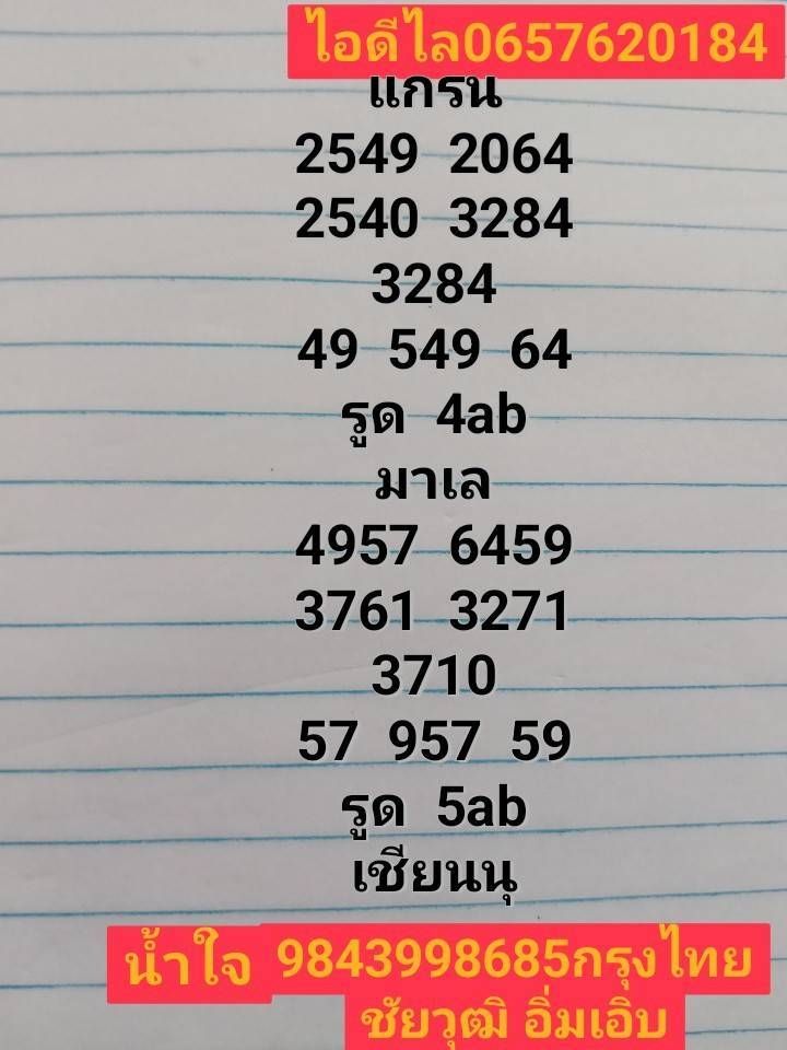 แนวทางหวยมาเลย์ 7/5/68-3