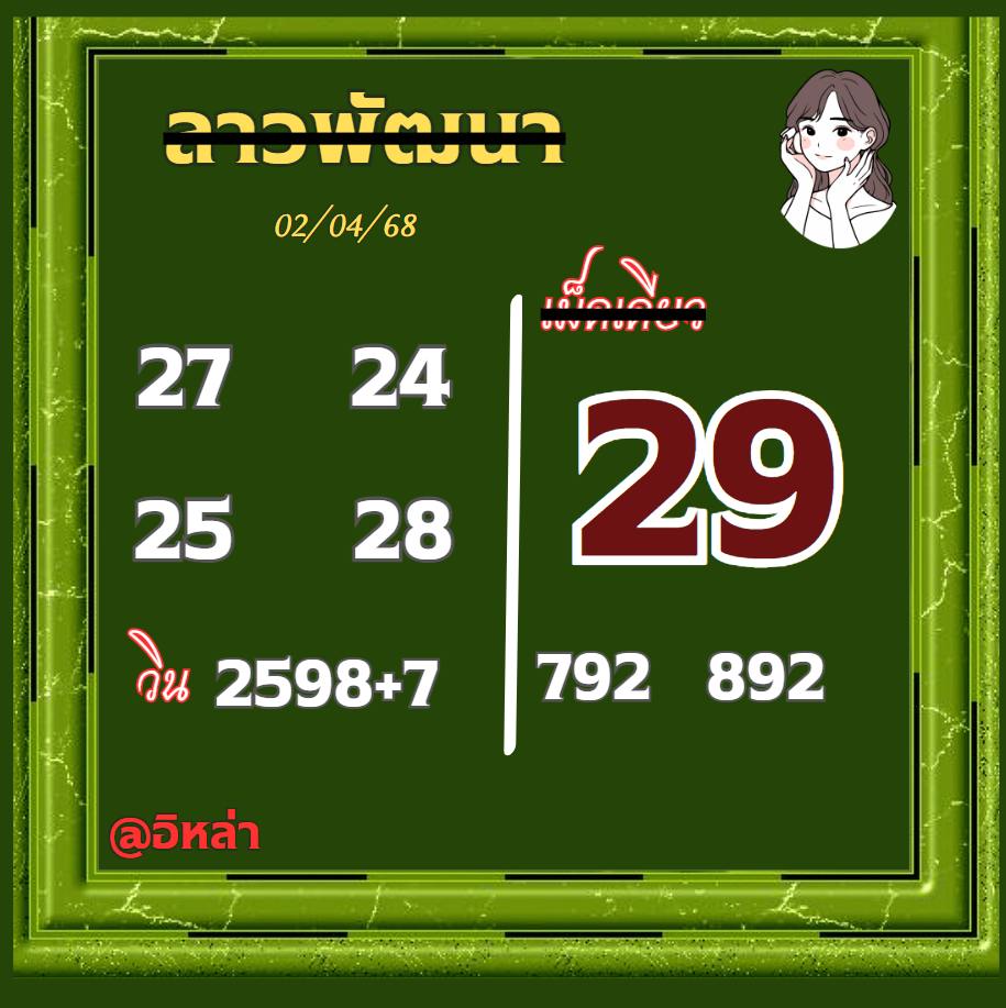 แนวทางหวยลาว 2/5/68