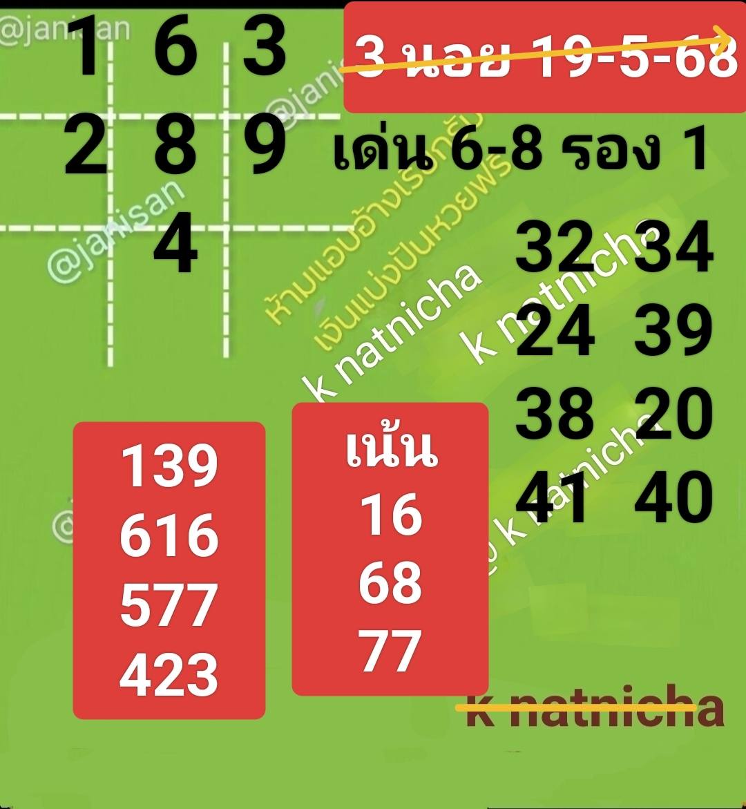 หวยฮานอย 19-5-68-7