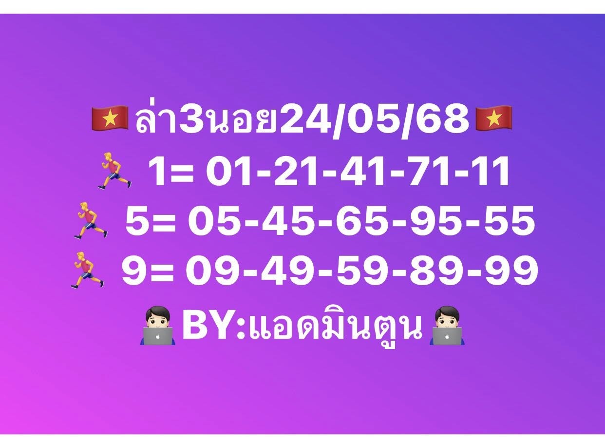 แนวทางหวยฮานอย 24/5/68-2