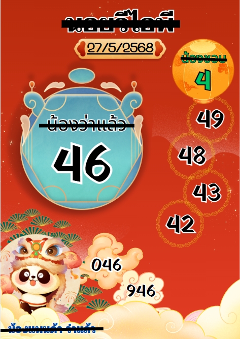 แนวทางหวยฮานอย 27/5/68-7